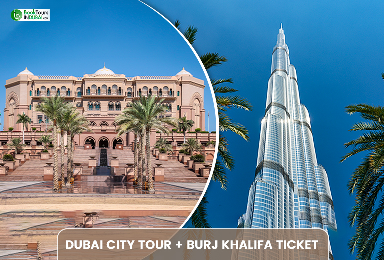 dubai city with burj khalifa